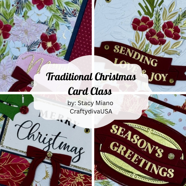 Traditional Christmas Card Class - Precut Kit